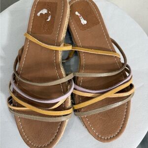 NWT MADEWELL Women's Multi-Color Strappy Sandals